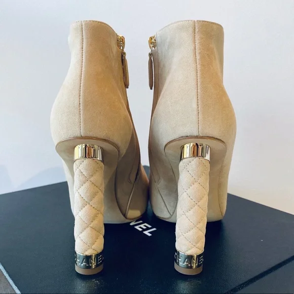 NIB**CHANEL**Beige Booties***US 7.5**$1800 - Picture 3 of 7